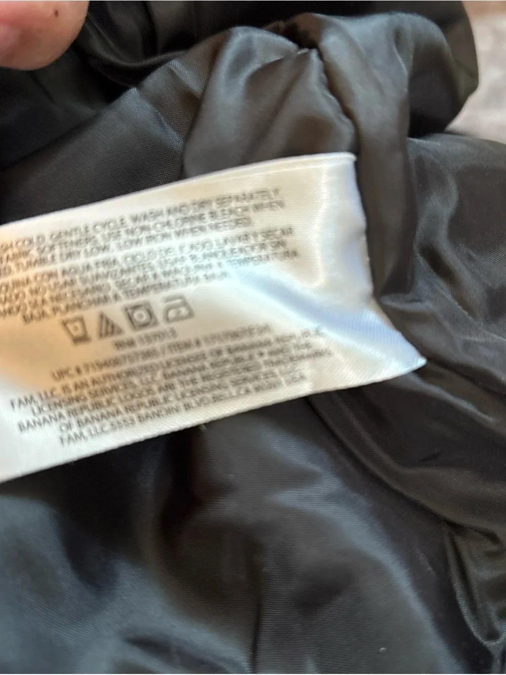 Banana Republic Men’s Black Bomber Jacket